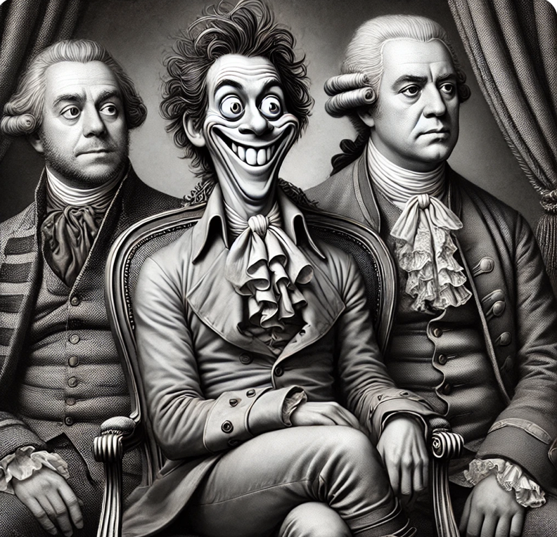 Unpleasant goofball with some past dignitaries